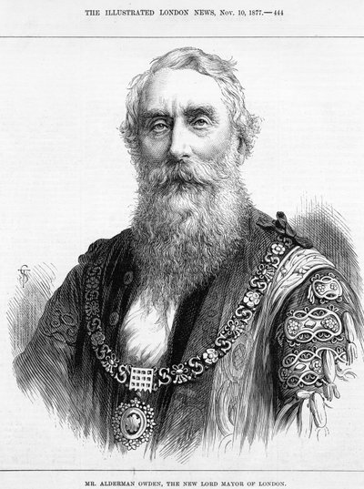 Mr. Alderman Owden, der neue Lord Mayor von London, Illustration aus 